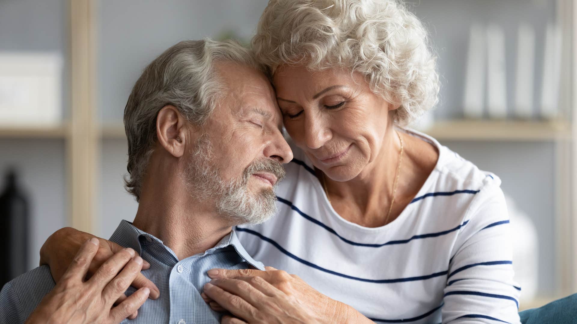 Healthy couple feel goos