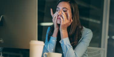 4 Tiny Ways You Make Your Already-Stressful Life Harder Stressed woman