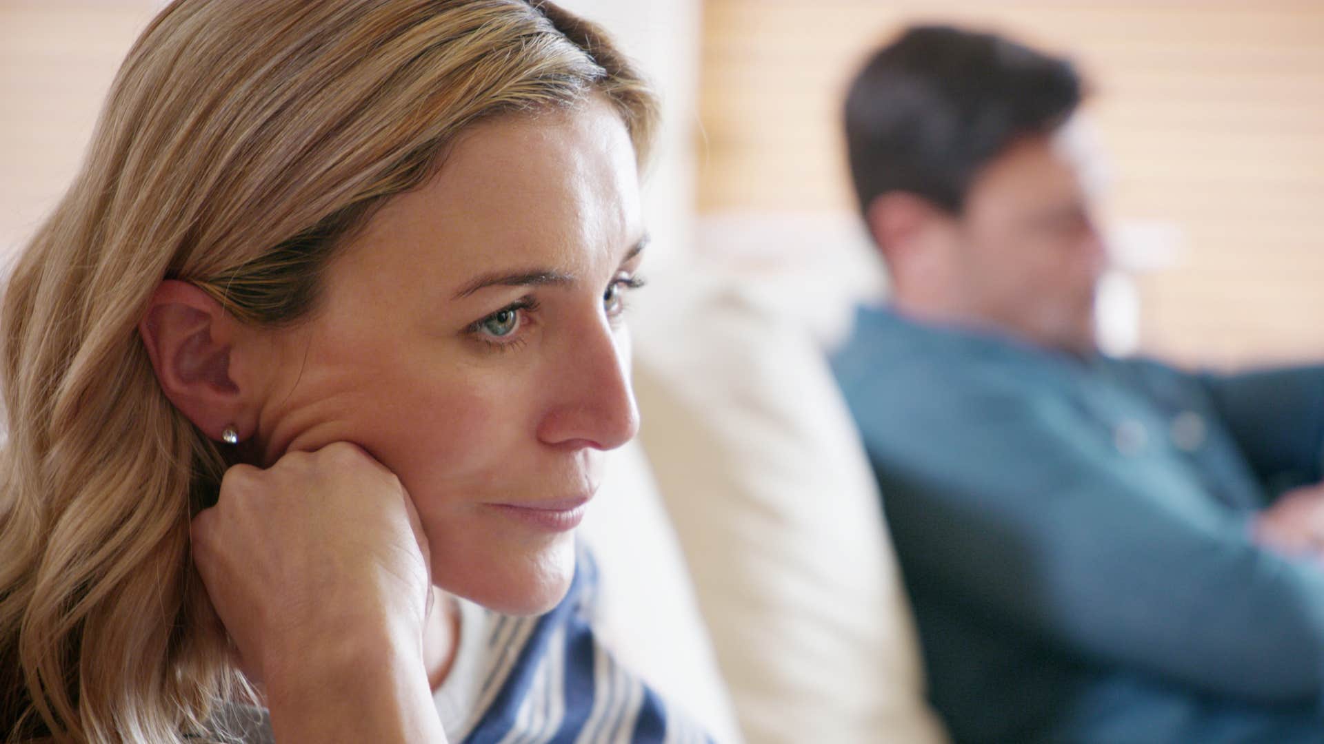 Woman experiencing disconnection in marriage.