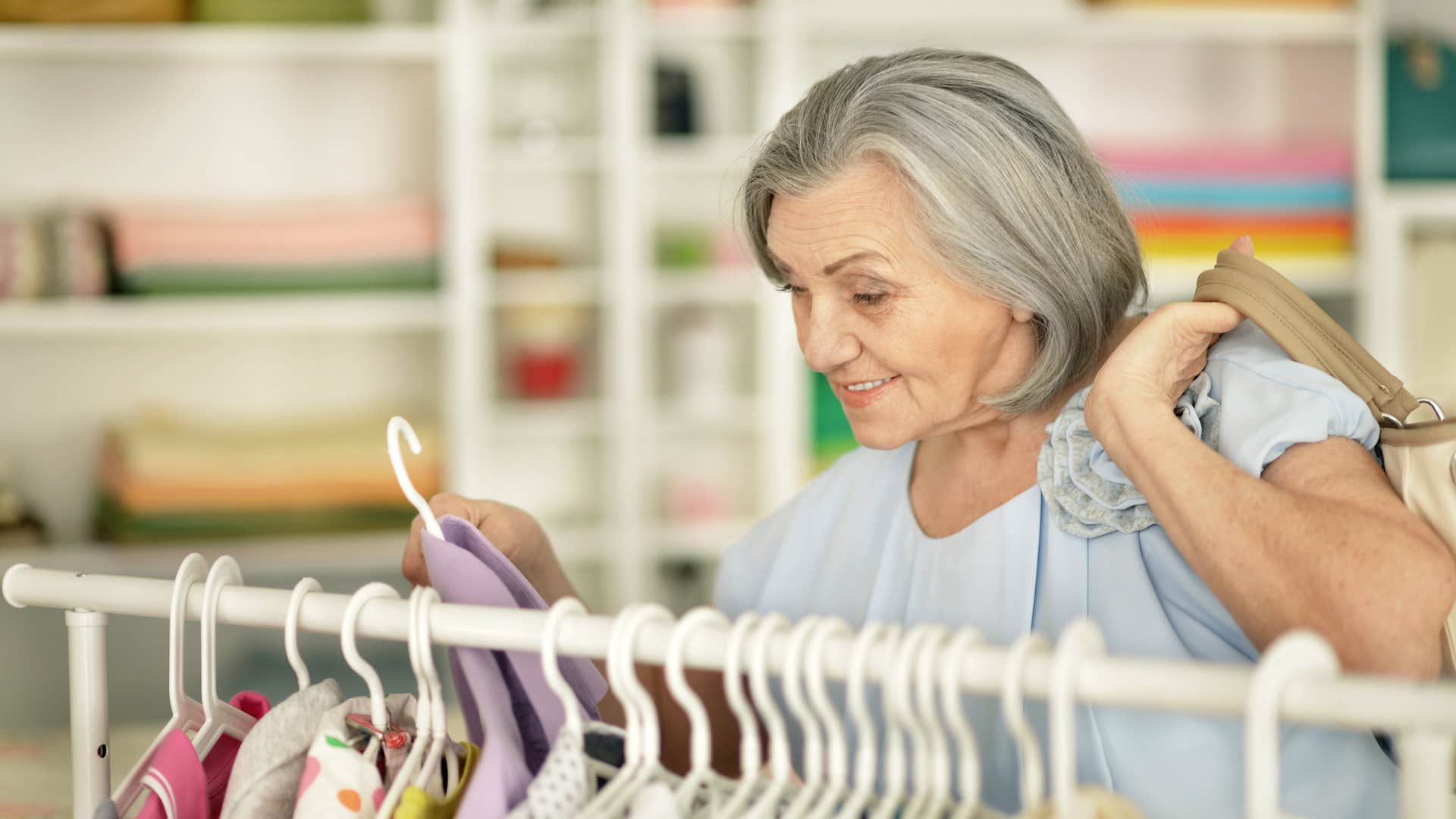older woman who isn't shopping for trendy clothes