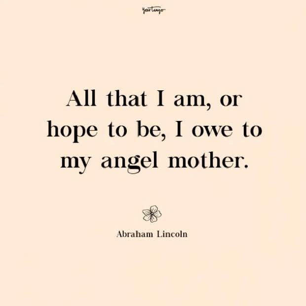 Abraham Lincoln missing mom quote Abraham Lincoln missing mom quote