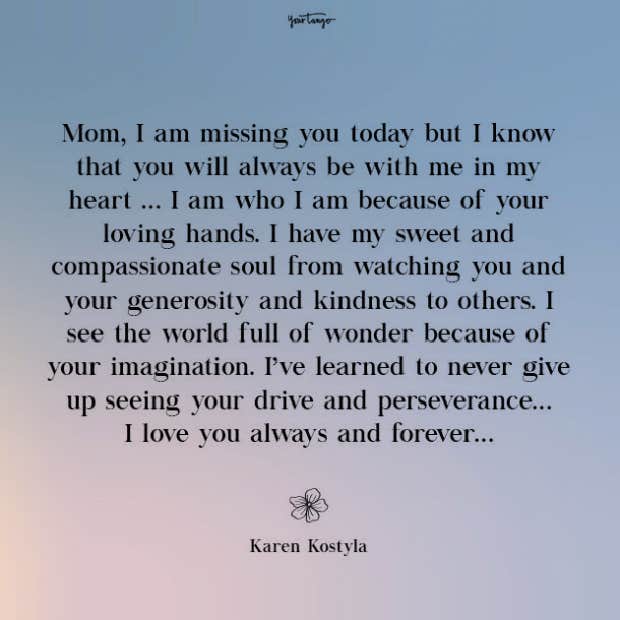 Karen Kostyla missing mom quote Karen Kostyla missing mom quote