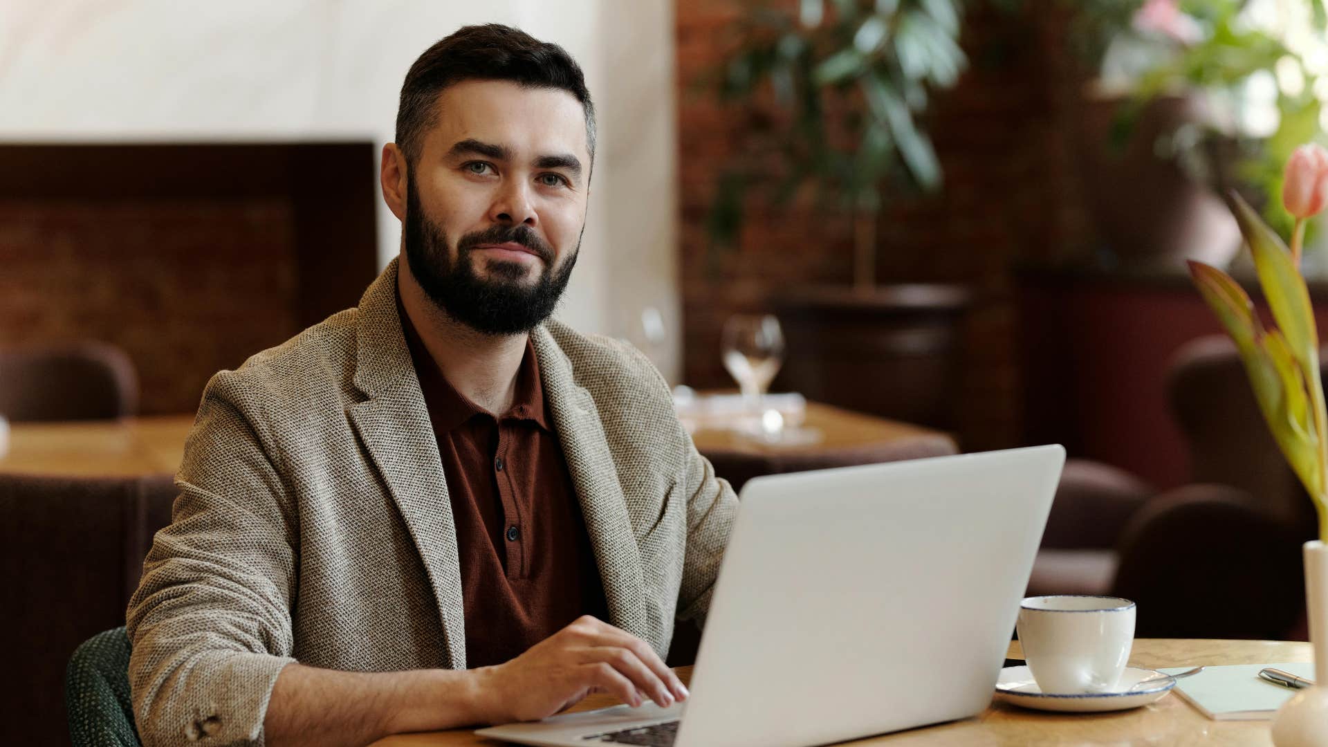 man with highly analytical mind at work saying lets look at this from a different angle