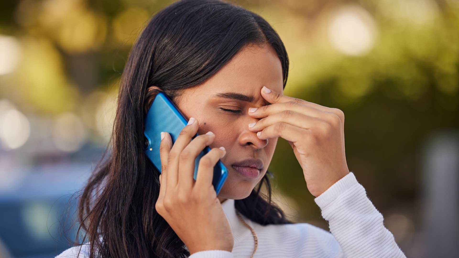 woman who wishes she could spend money but she can't