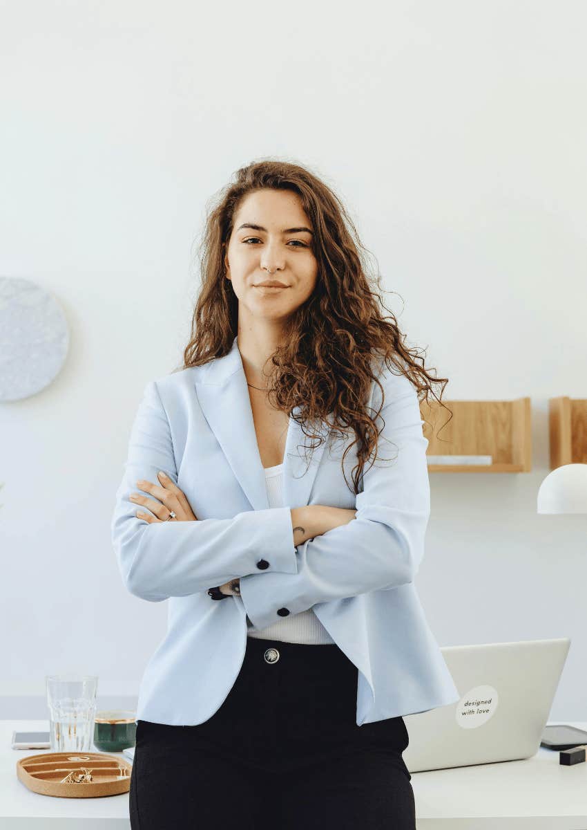smiling confident professional woman
