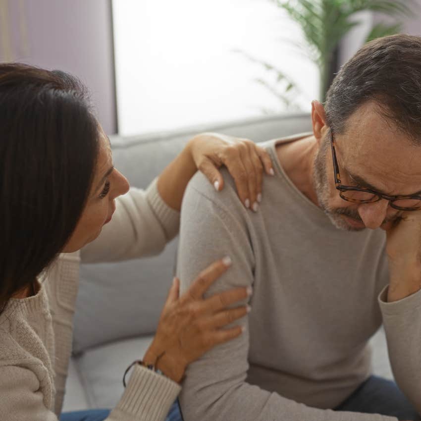 man who finally releases deep shame by sharing his shame in a safe environment