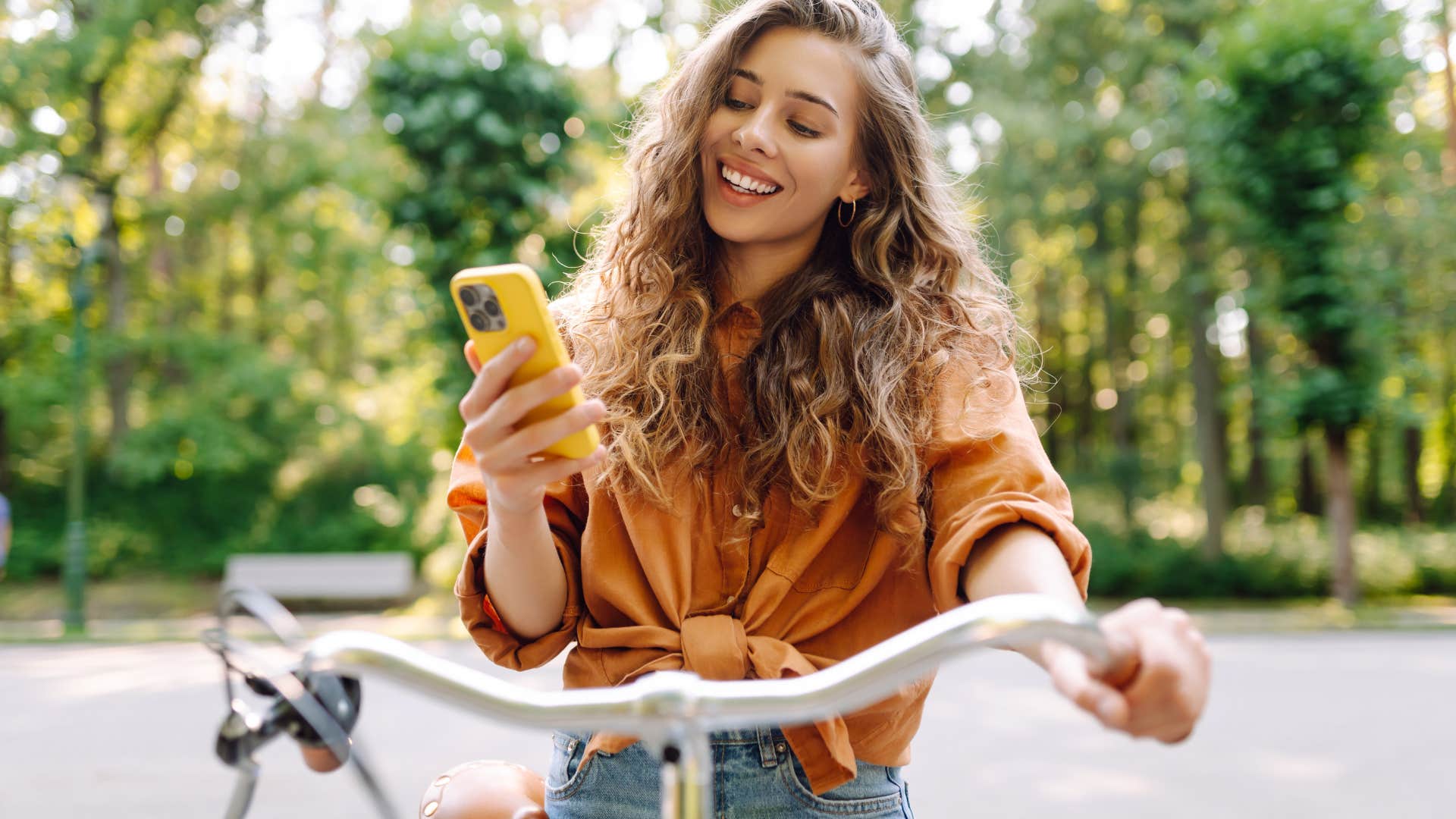 woman who is embracing the art of falling in love by putting herself first